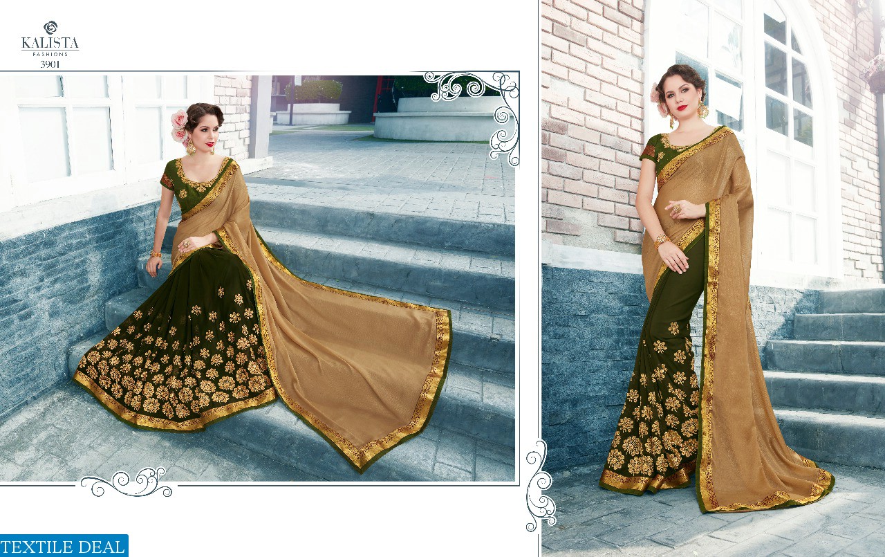 kalista VIP Wholesale party-wear Ethnic Saree